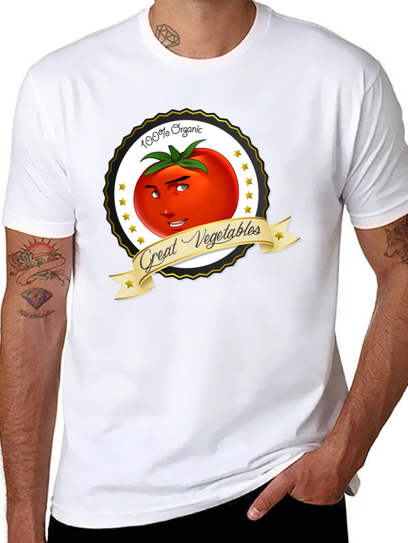 Funny Tomato T-Shirt - Great Vegetables Organic Tee