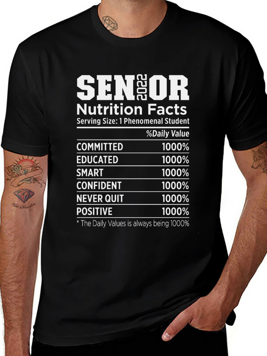 Senior Nutrition Facts T-Shirt 2022
