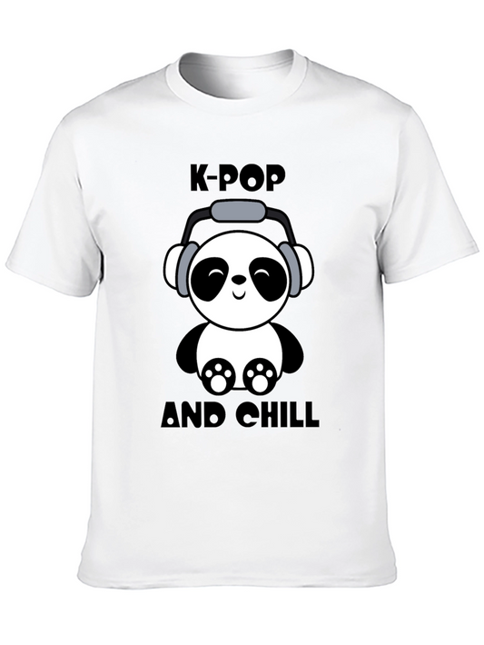 K-Pop and Chill Panda T-Shirt