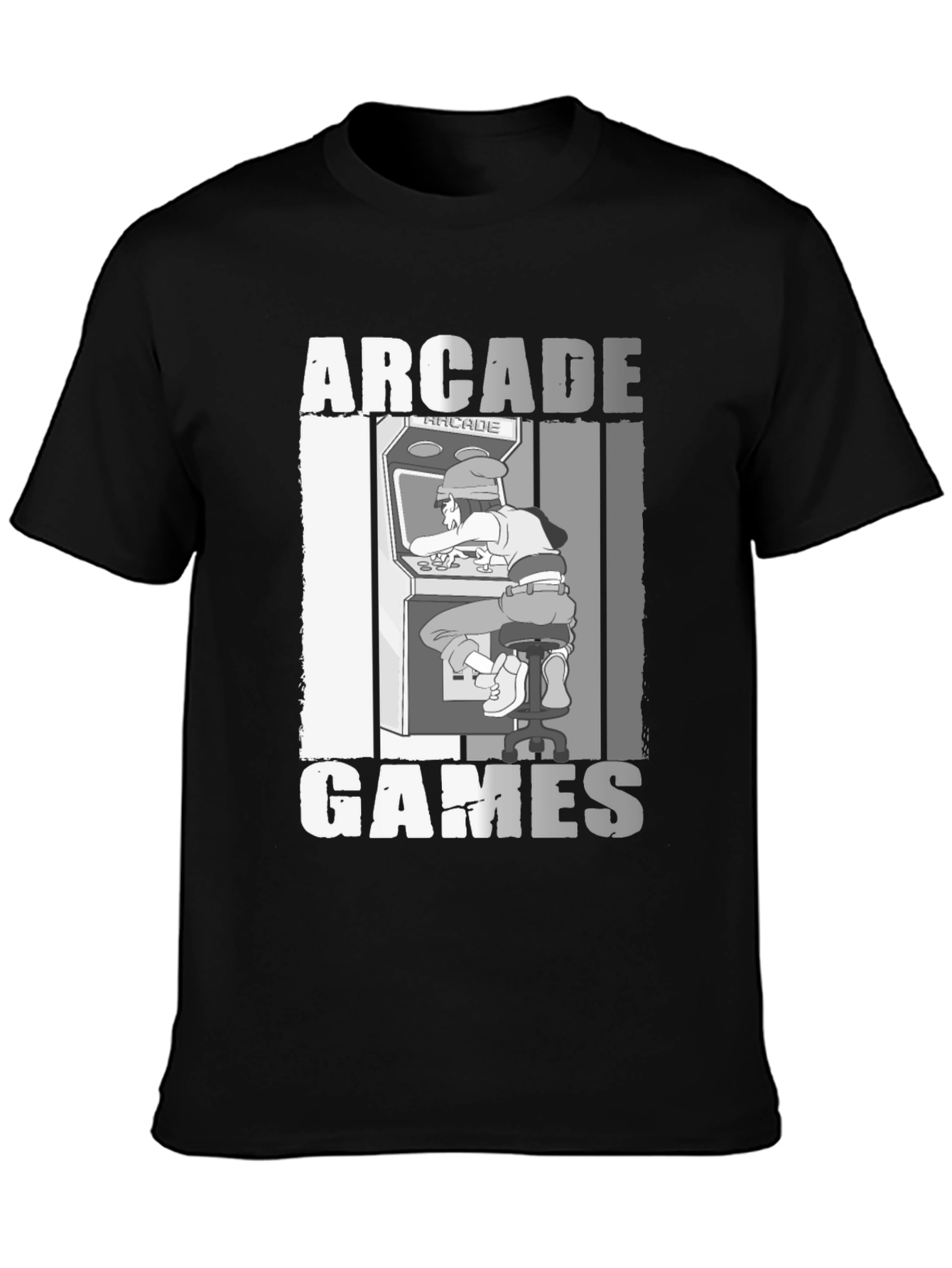 Arcade Games Graphic T-Shirt - Retro Gamer Style