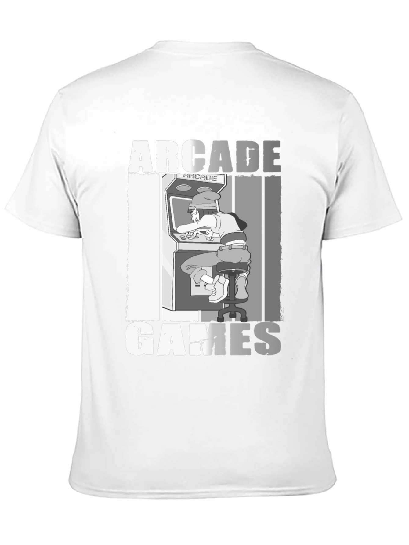 Arcade Games Graphic T-Shirt - Retro Gamer Style