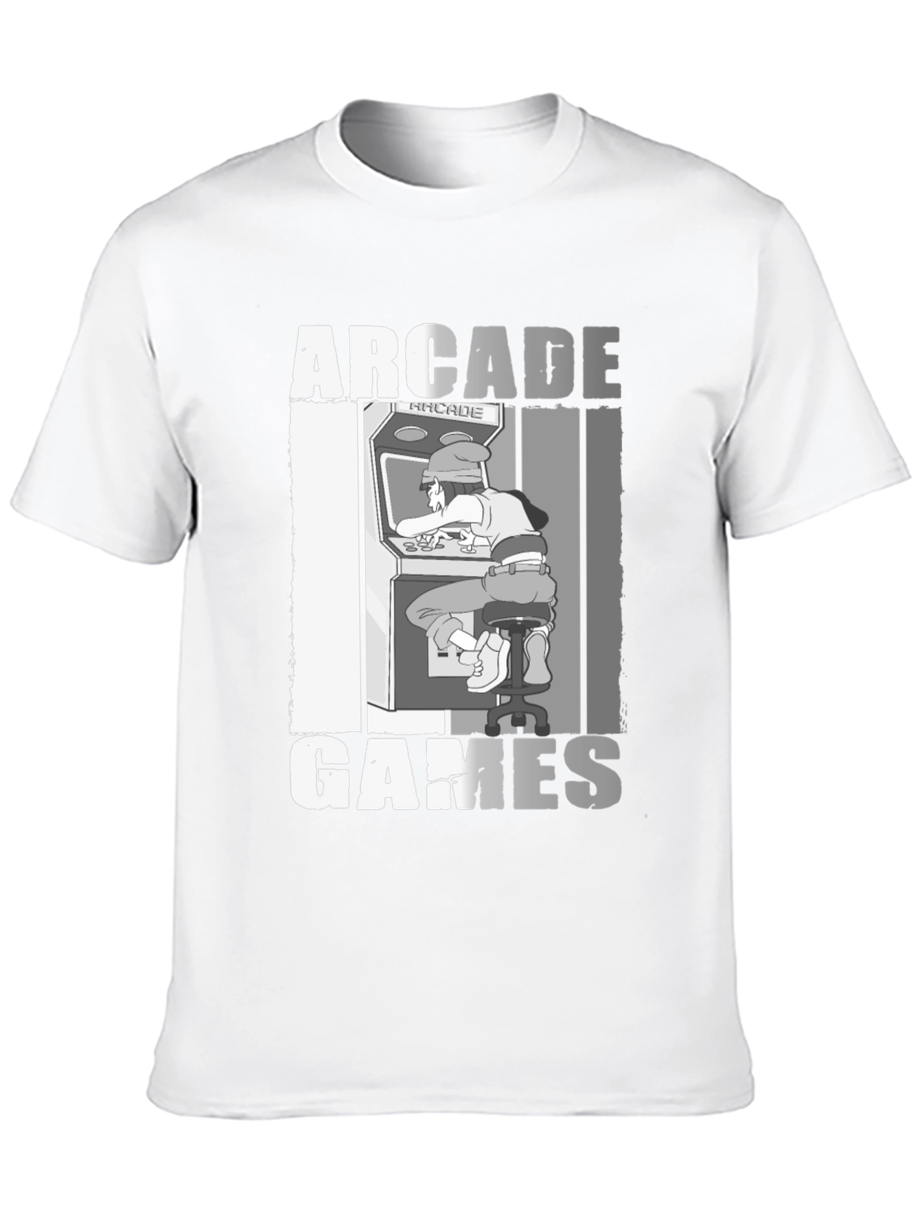Arcade Games Graphic T-Shirt - Retro Gamer Style