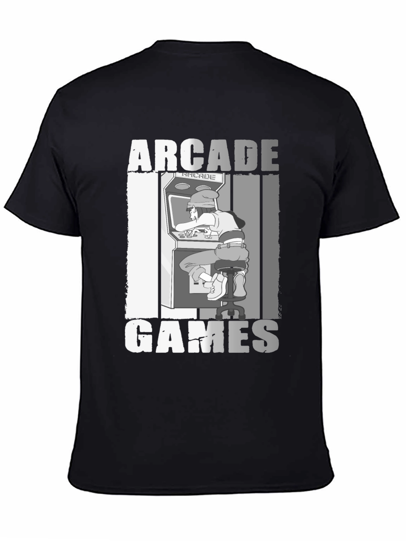 Arcade Games Graphic T-Shirt - Retro Gamer Style