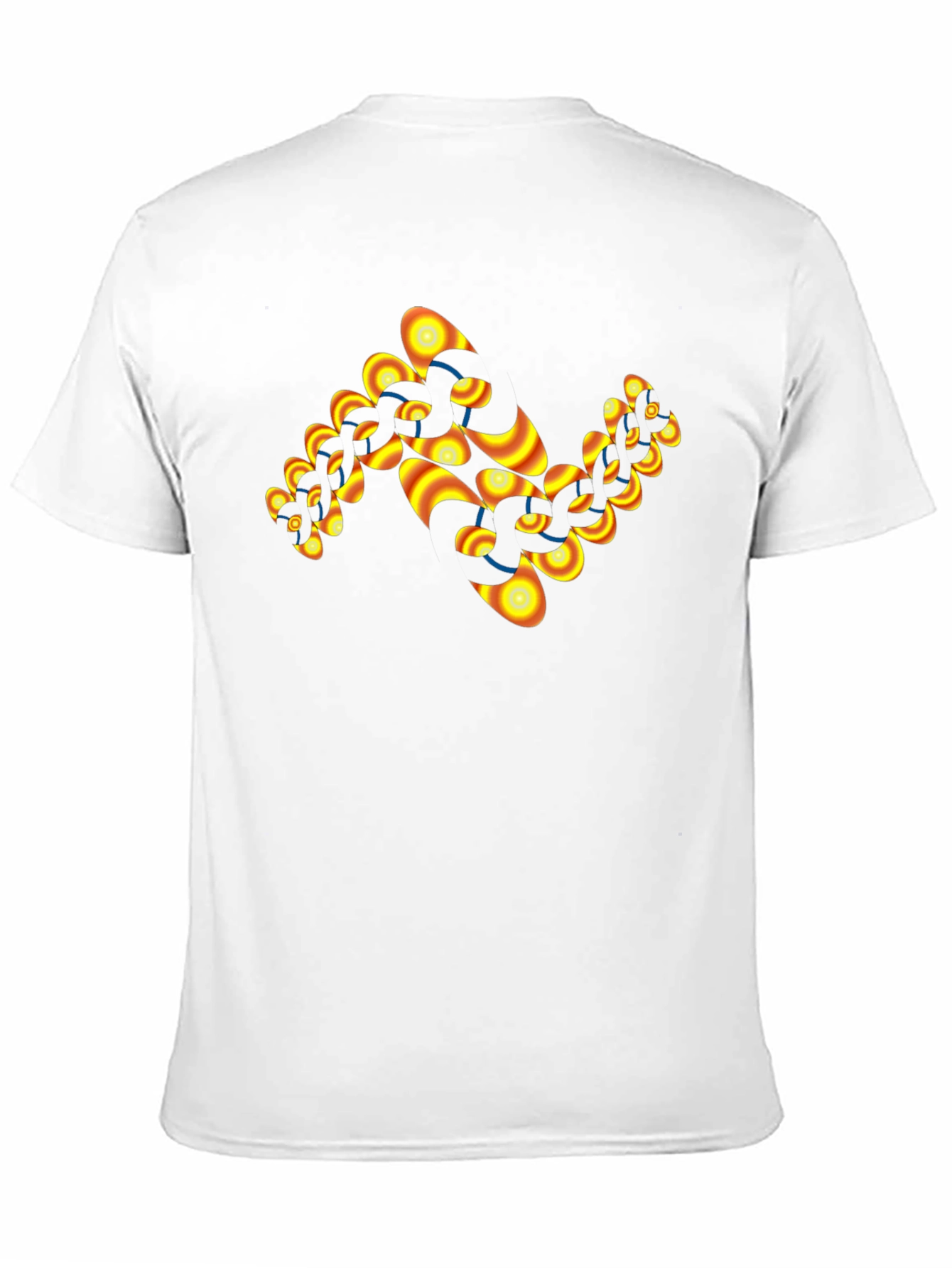 Abstract Chain Link T-Shirt - Black