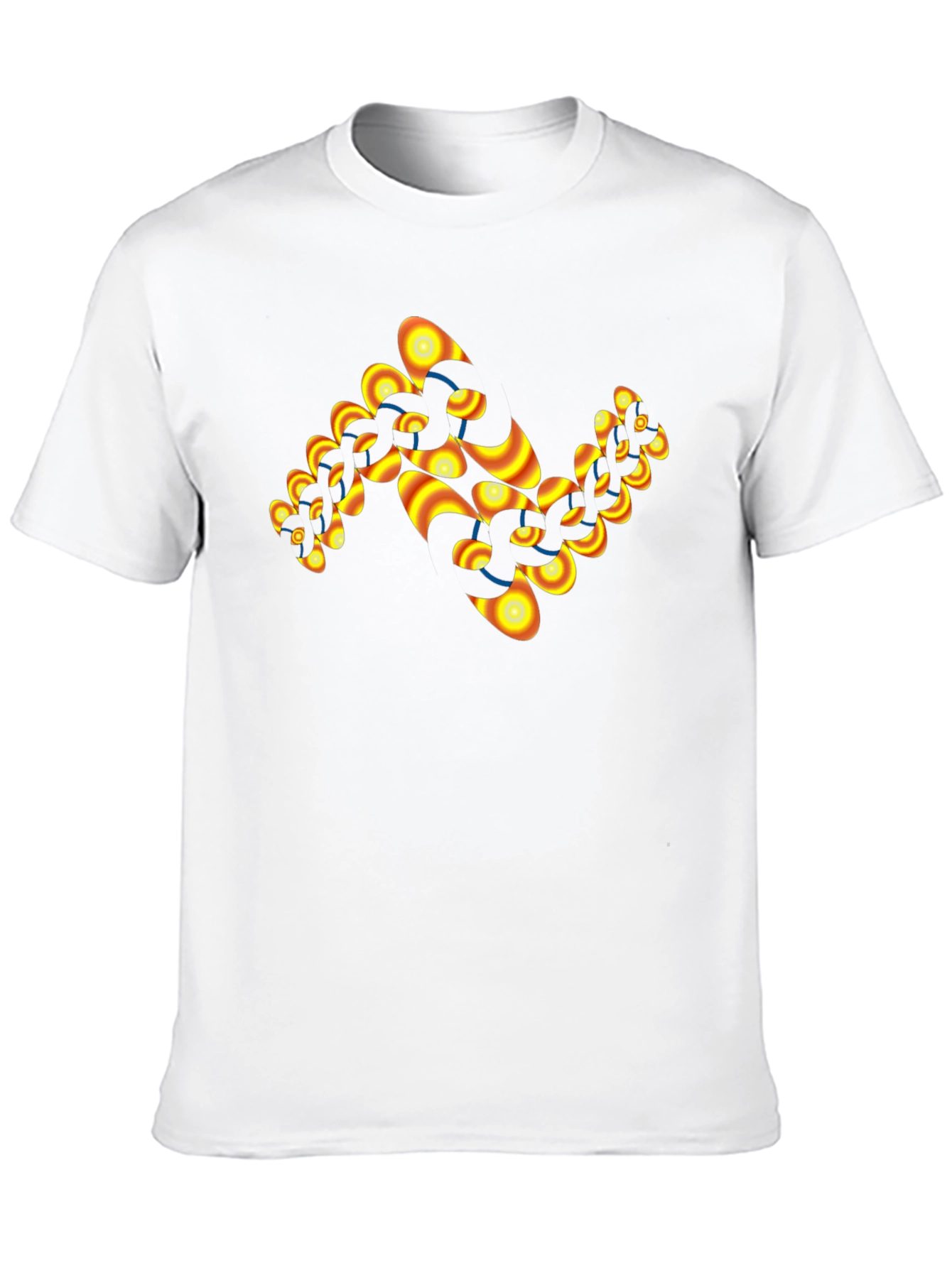 Abstract Chain Link T-Shirt - Black