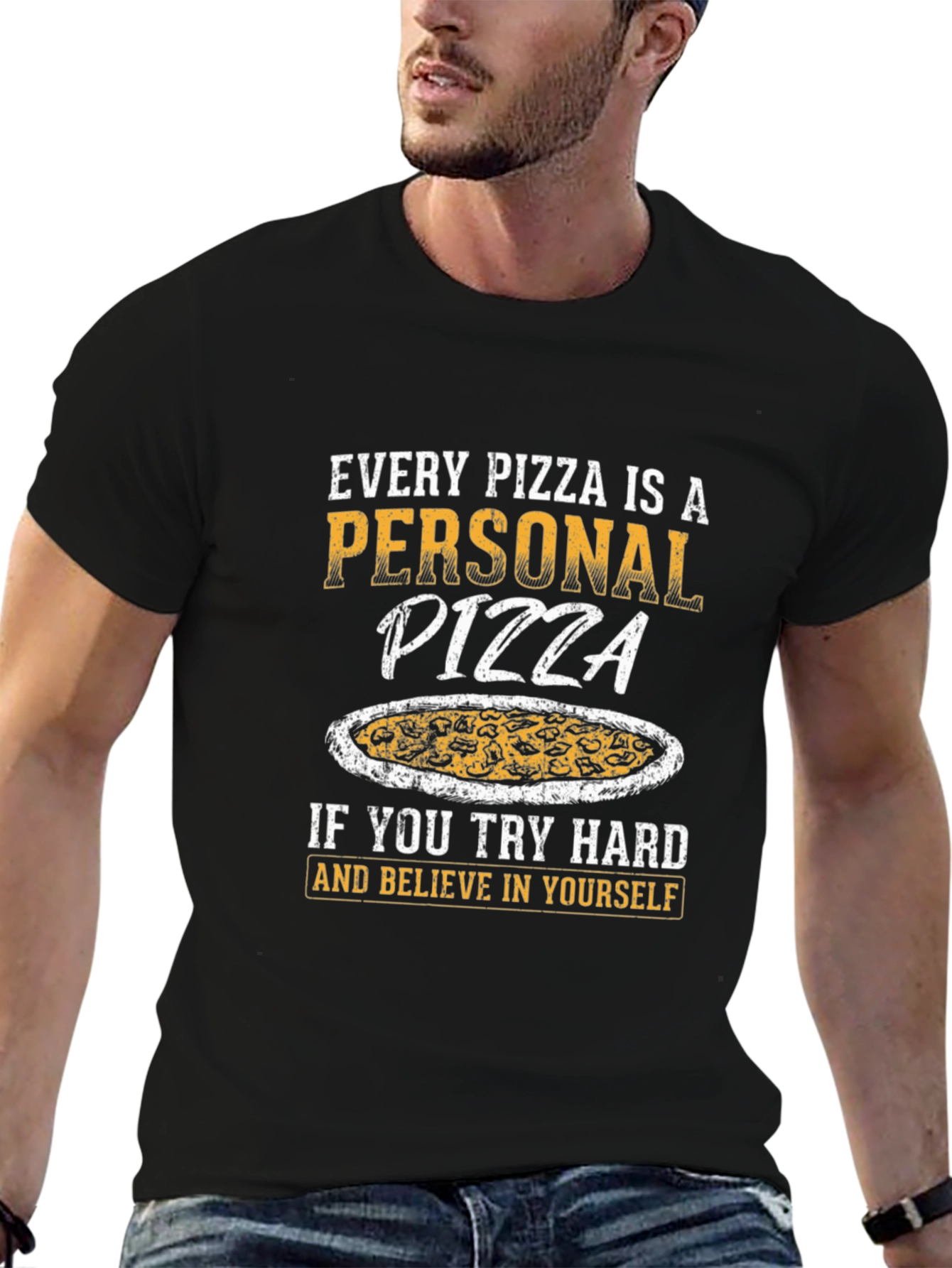 Pizza Lover T-Shirt - Personal Pizza Design