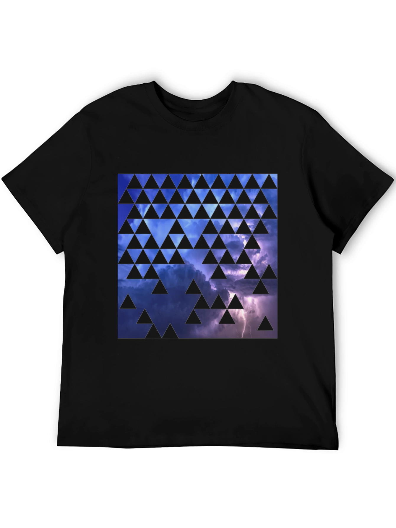 Geometric Thunderstorm Graphic Tee