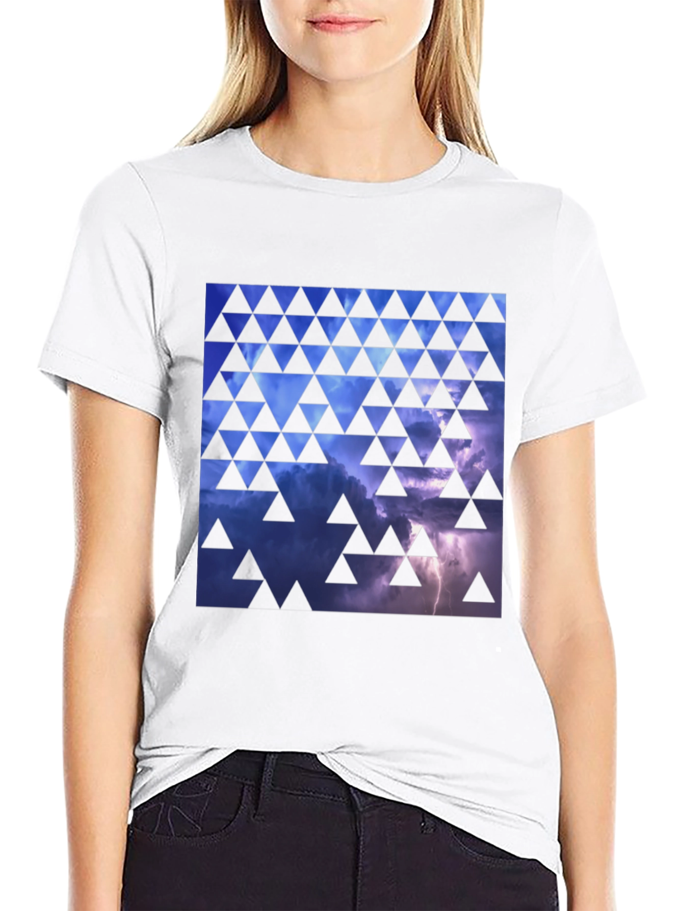 Geometric Thunderstorm Graphic Tee