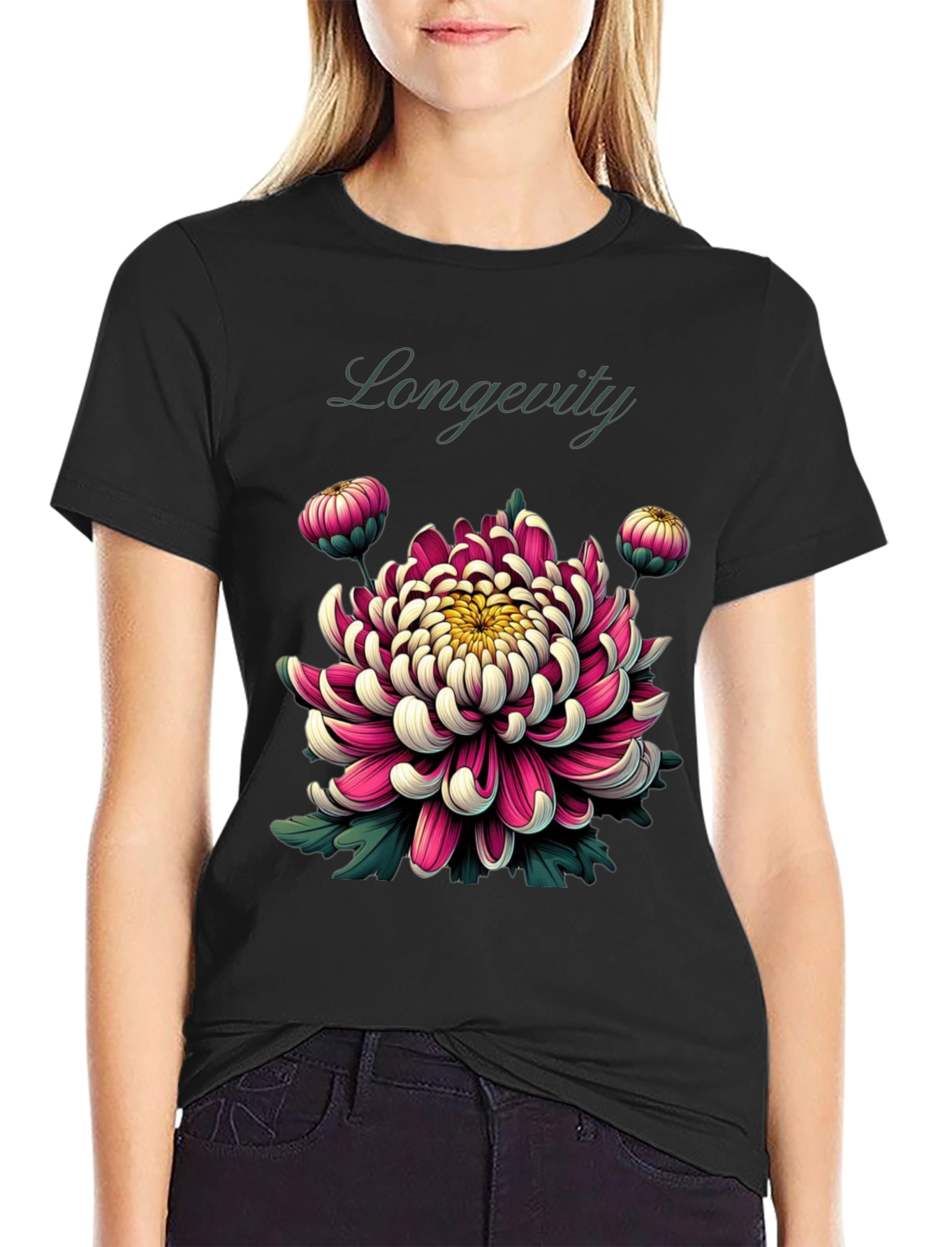 Longevity Floral Graphic Tee