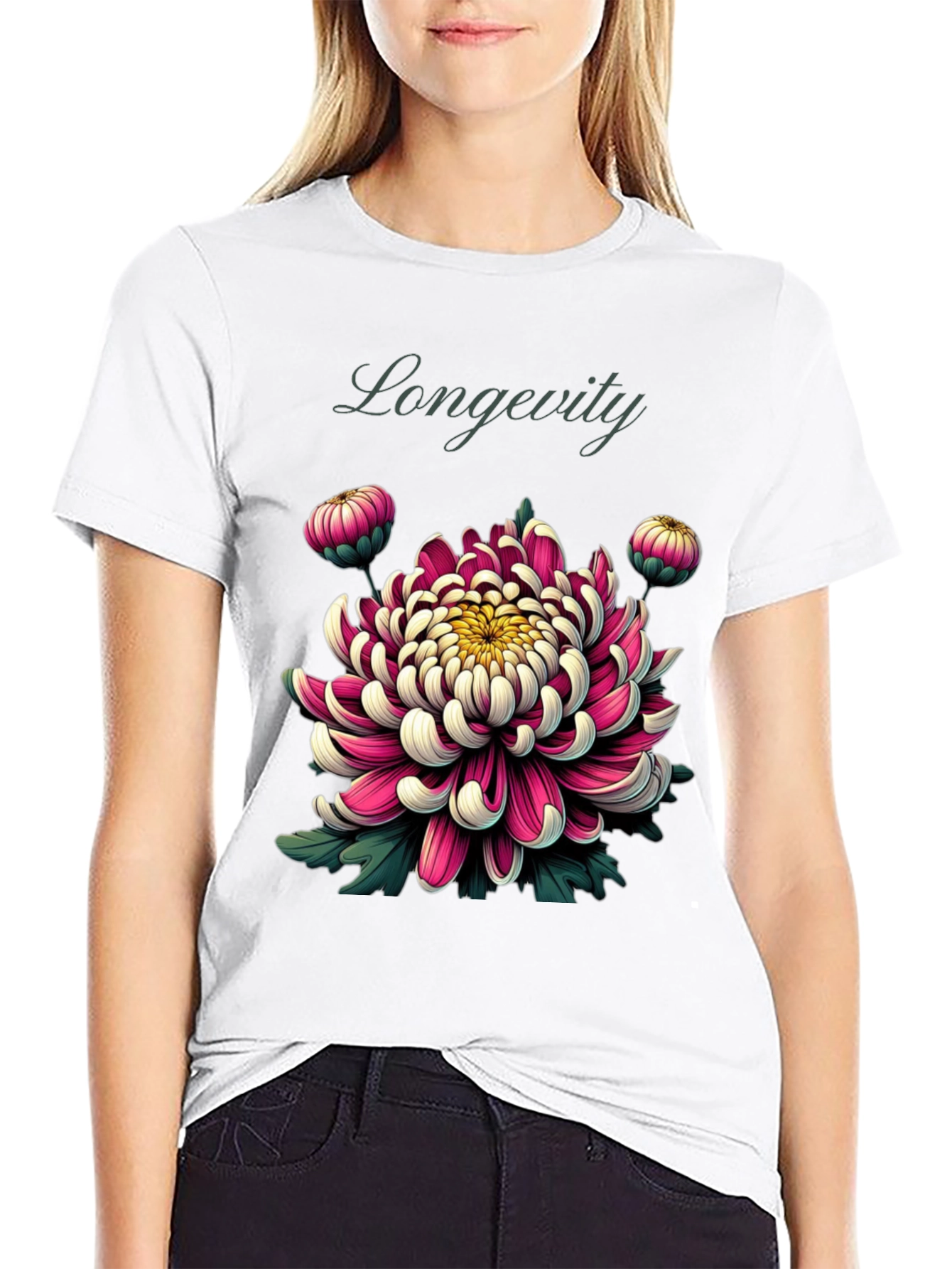 Longevity Floral Graphic Tee