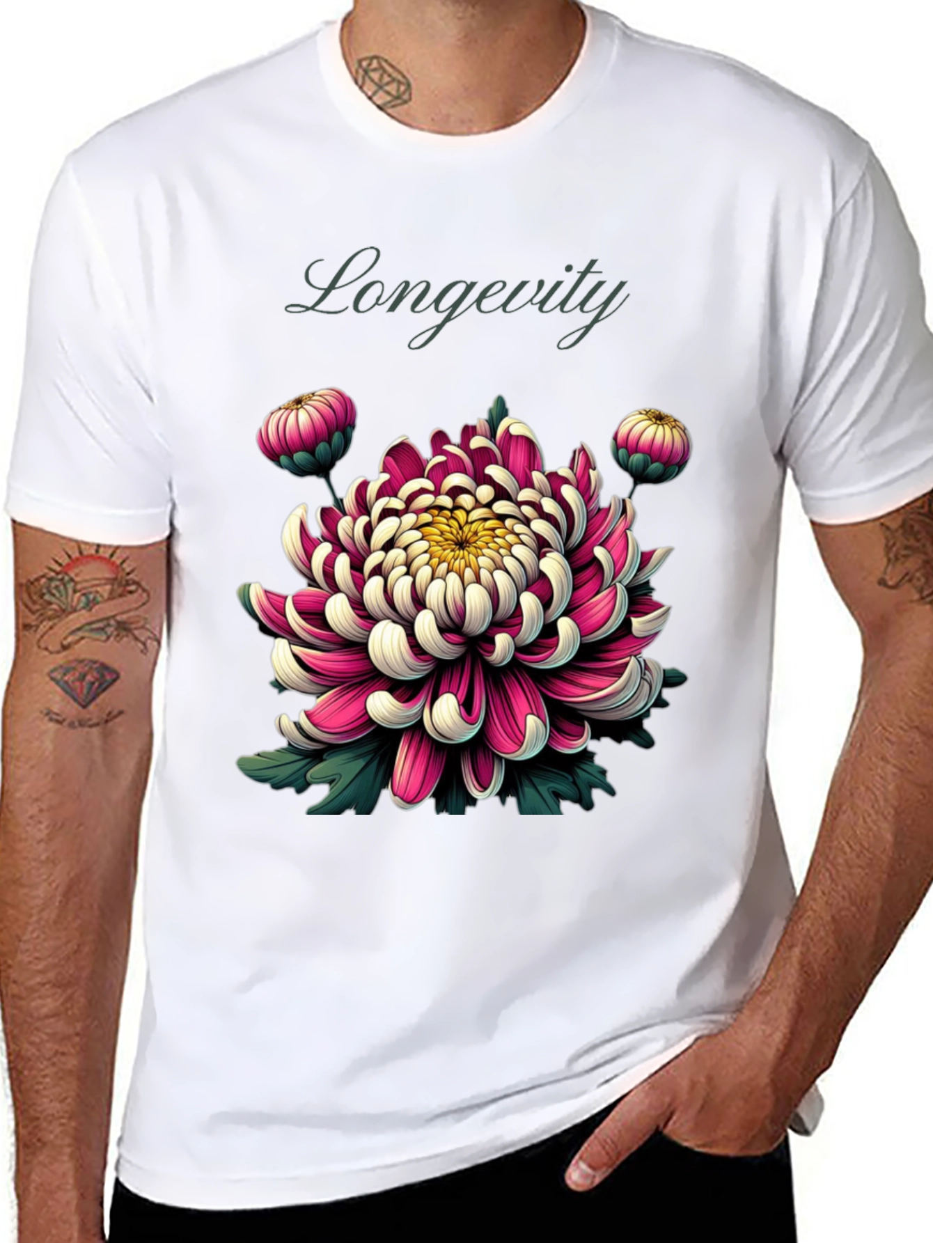 Longevity Floral Graphic Tee