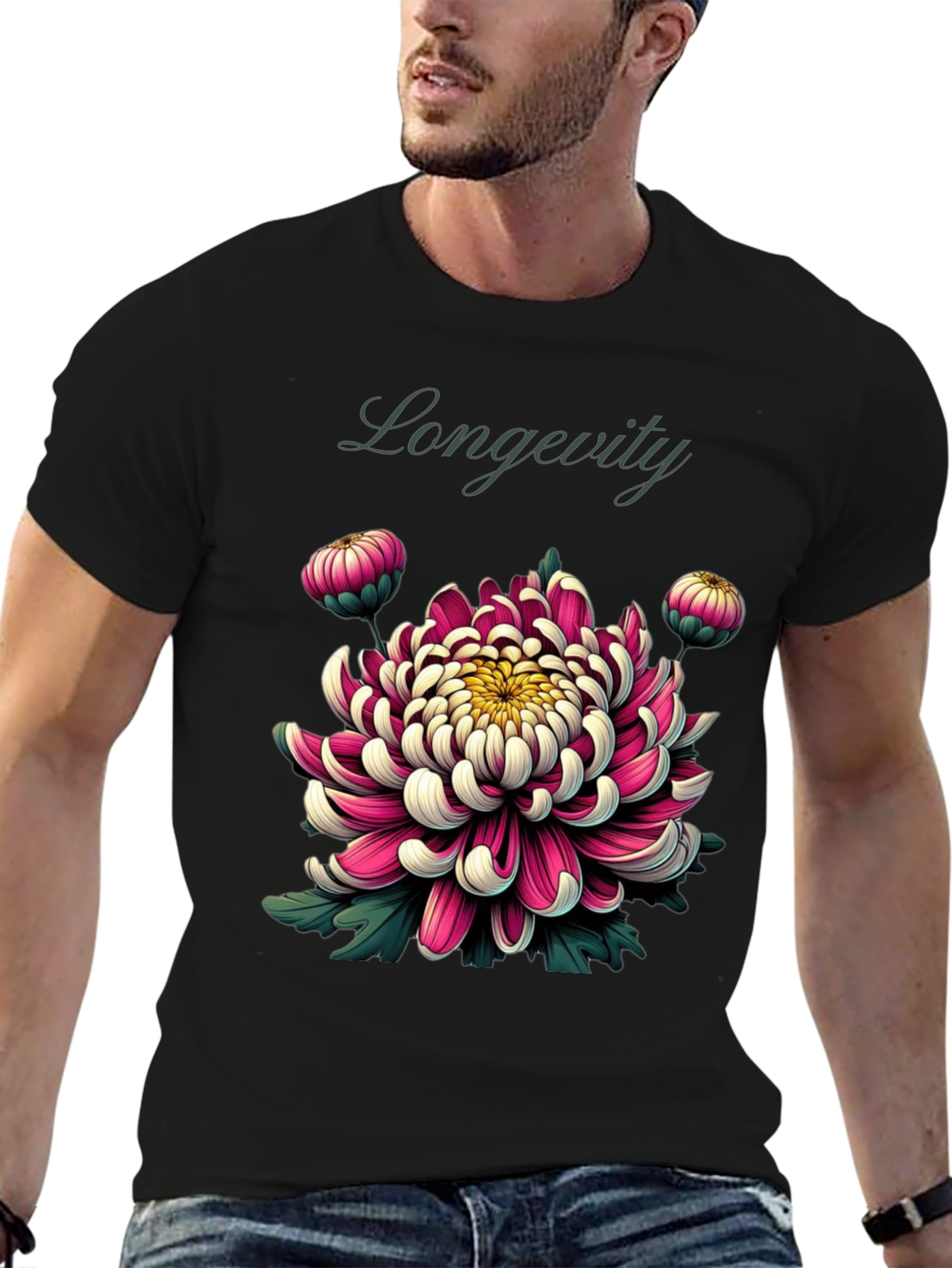 Longevity Floral Graphic Tee