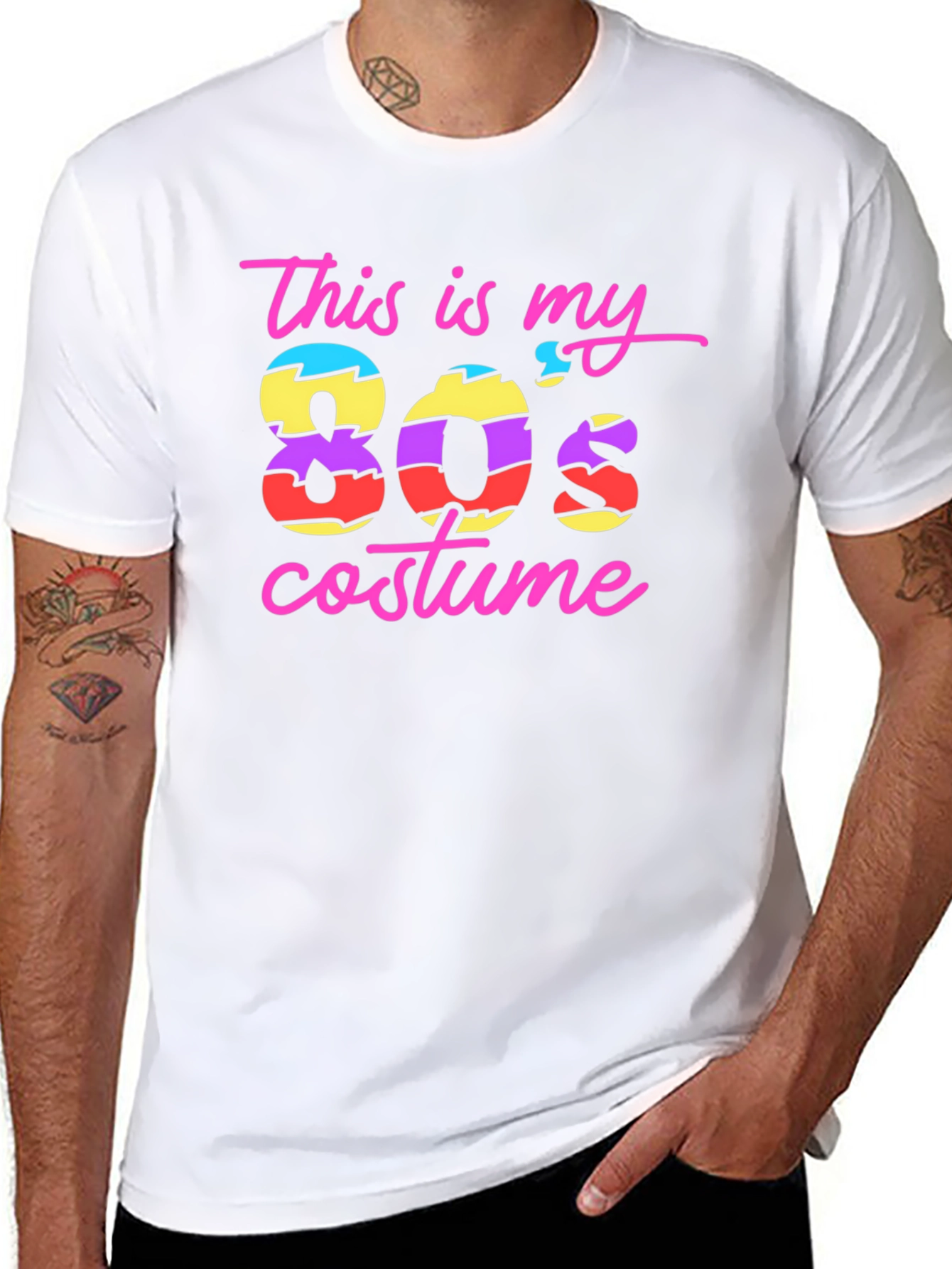This Is My 80s Costume Black T-Shirt