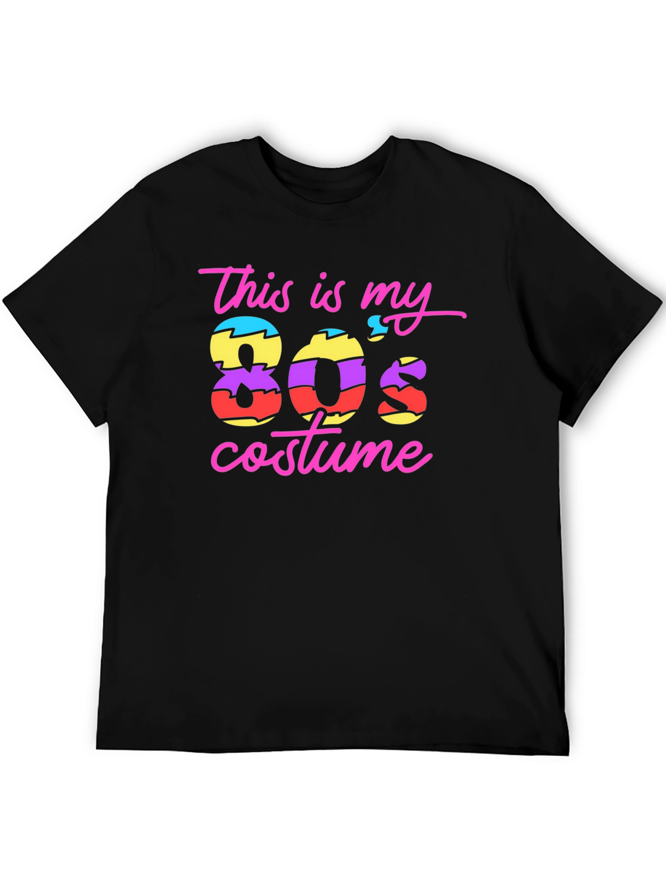 This Is My 80s Costume Black T-Shirt