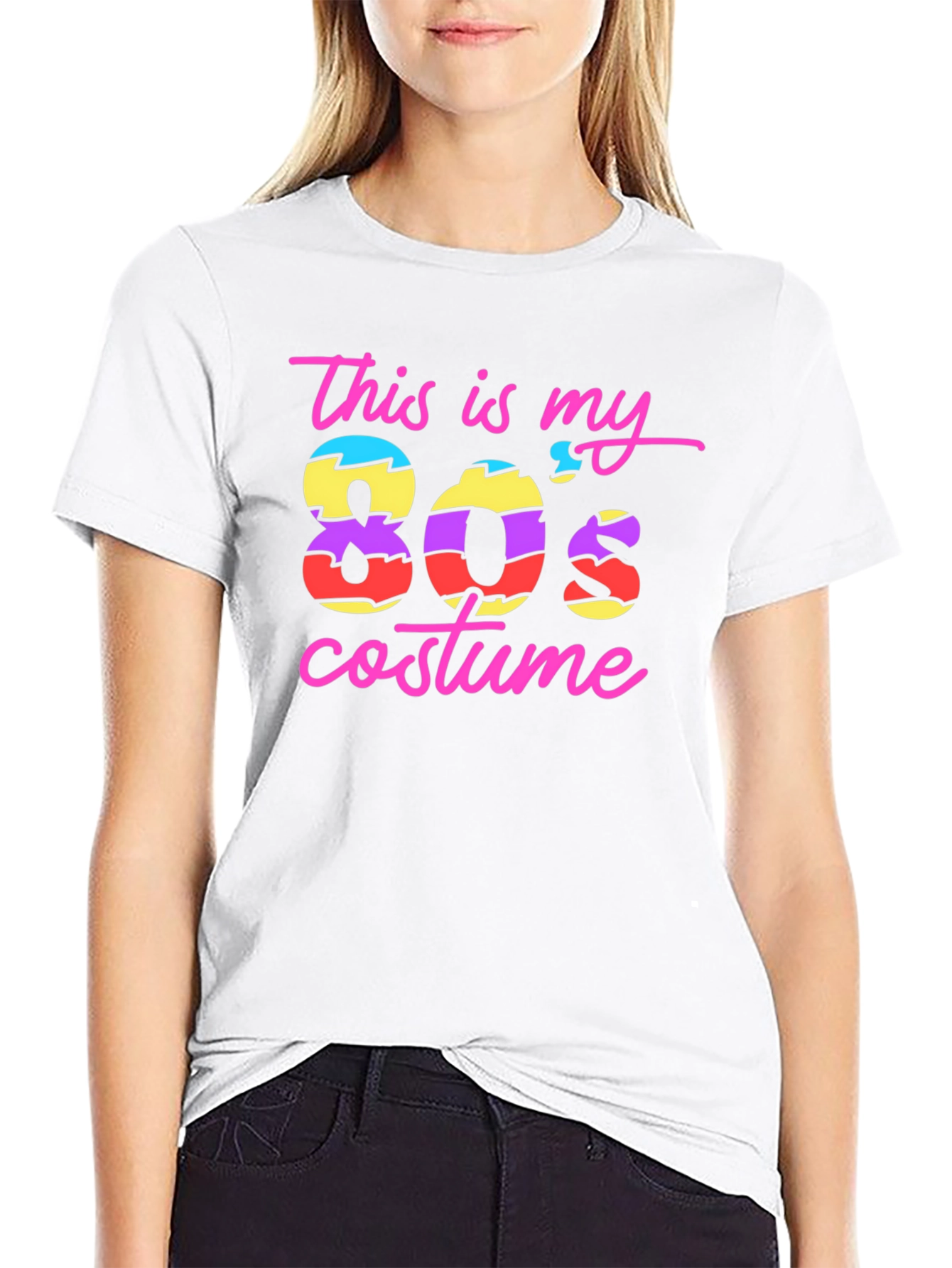 This Is My 80s Costume Black T-Shirt