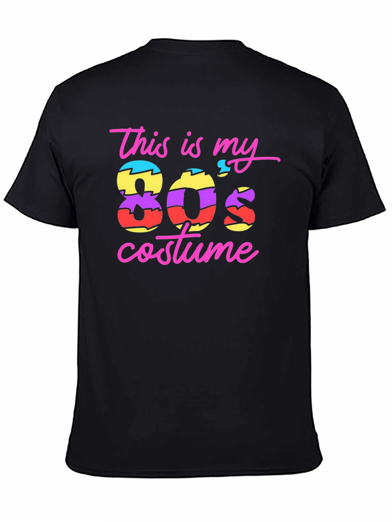This Is My 80s Costume Black T-Shirt