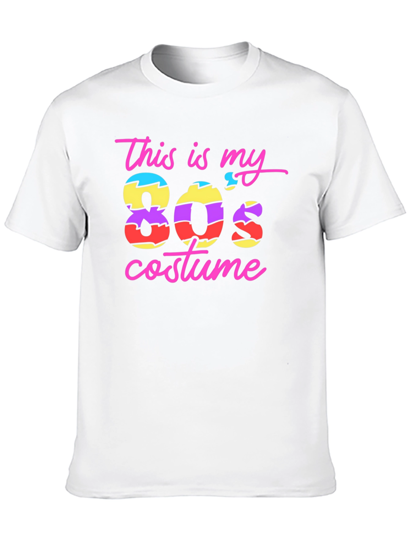 This Is My 80s Costume Black T-Shirt
