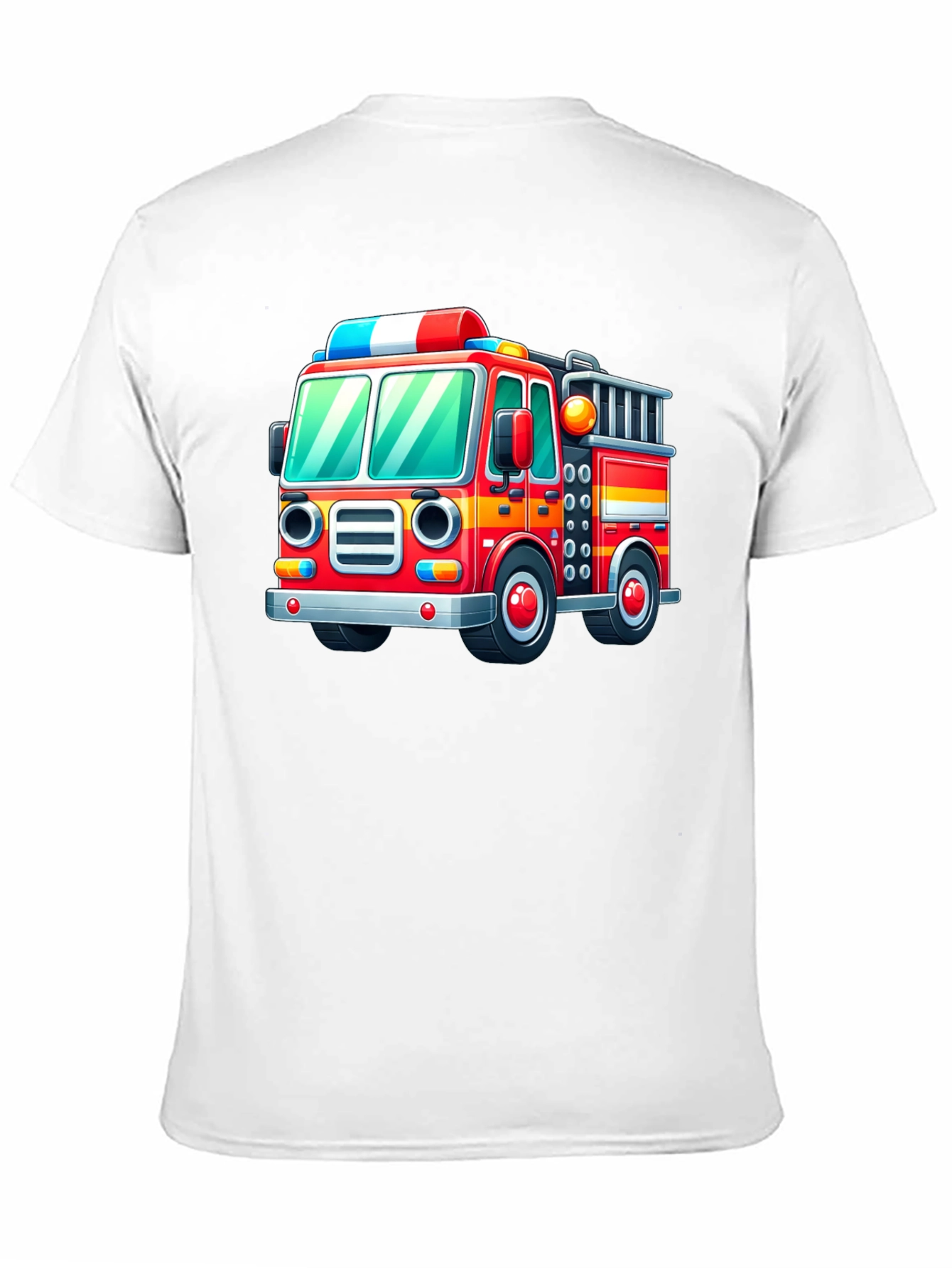 Fire Truck Graphic Tee - Fun & Playful Design