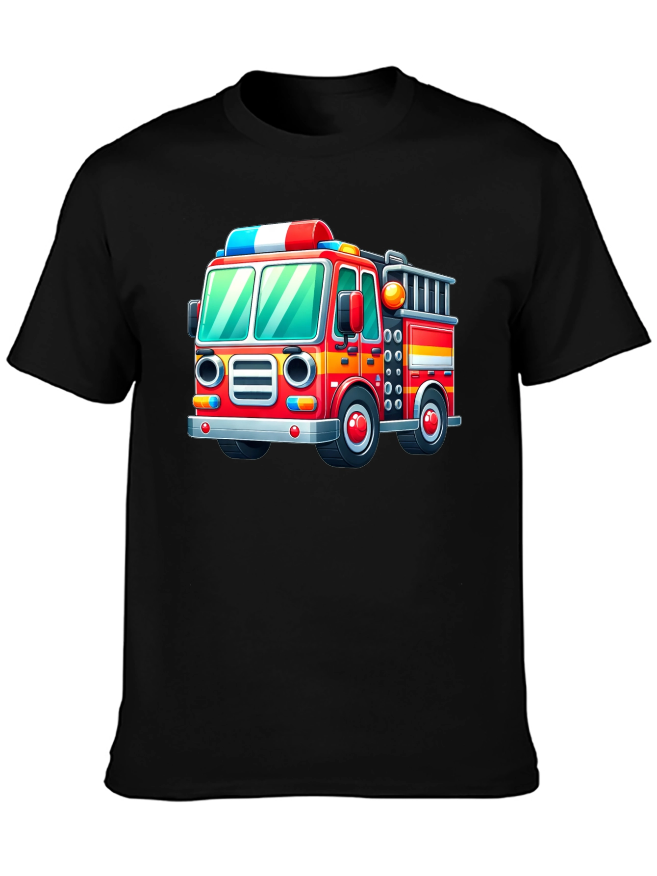 Fire Truck Graphic Tee - Fun & Playful Design