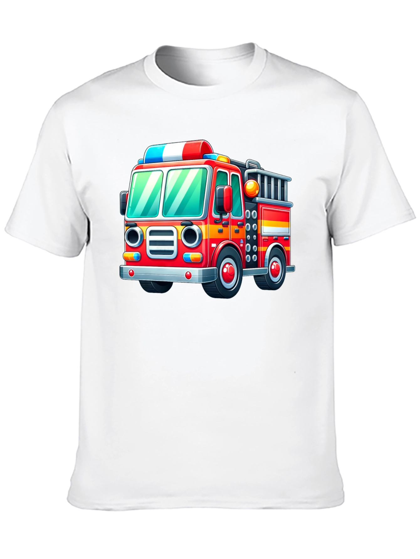 Fire Truck Graphic Tee - Fun & Playful Design