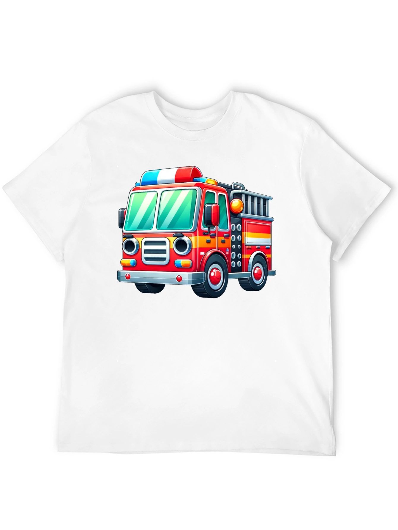 Fire Truck Graphic Tee - Fun & Playful Design