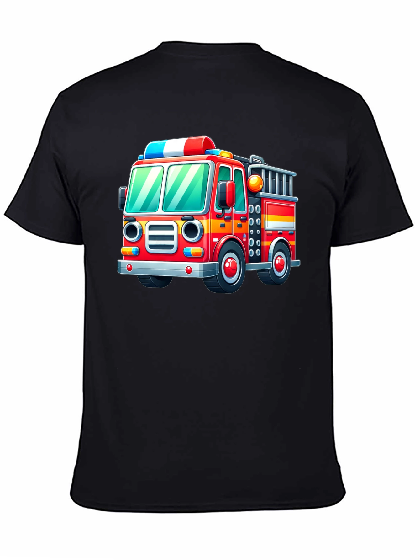 Fire Truck Graphic Tee - Fun & Playful Design