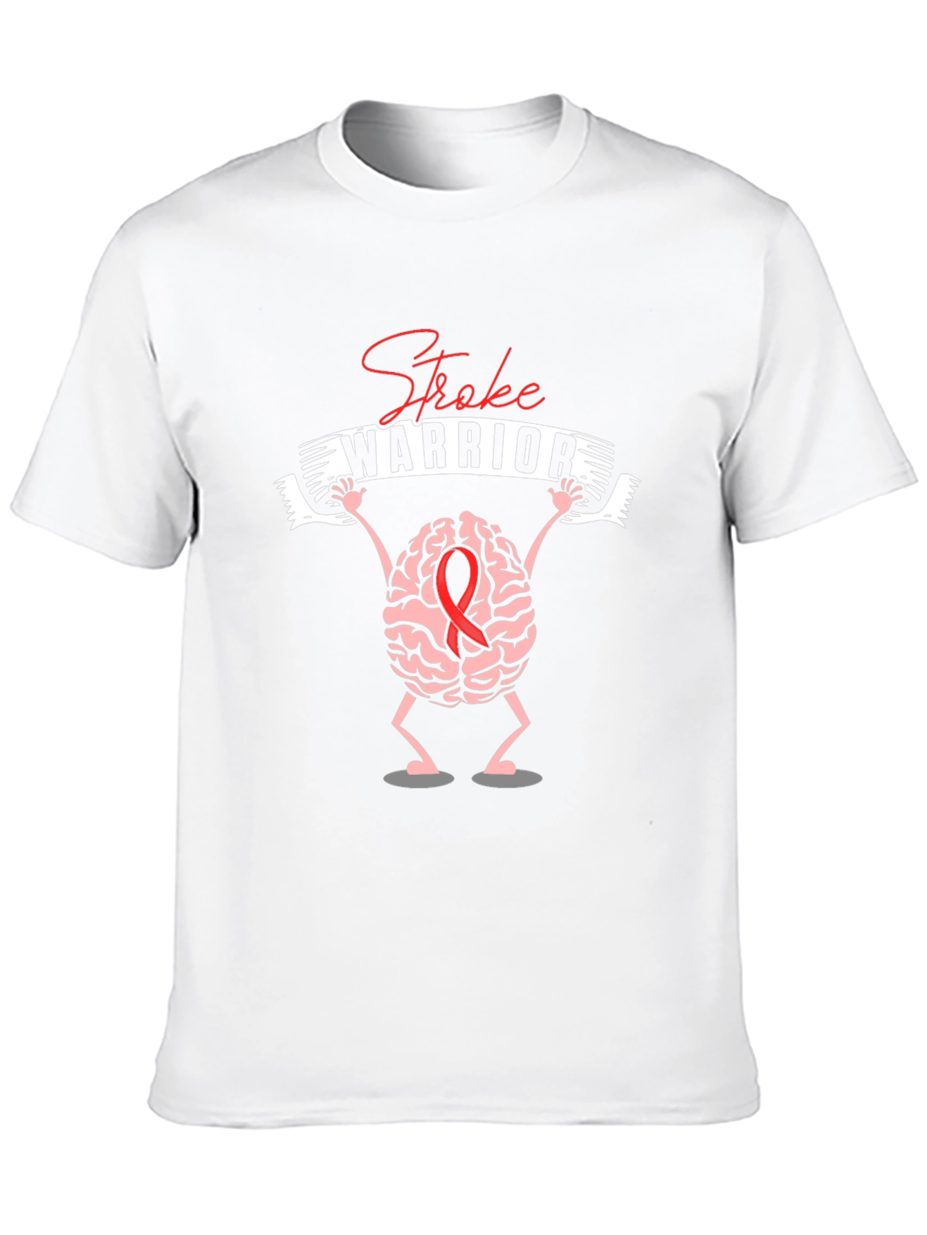 Stroke Warrior Graphic T-Shirt - Brain Design