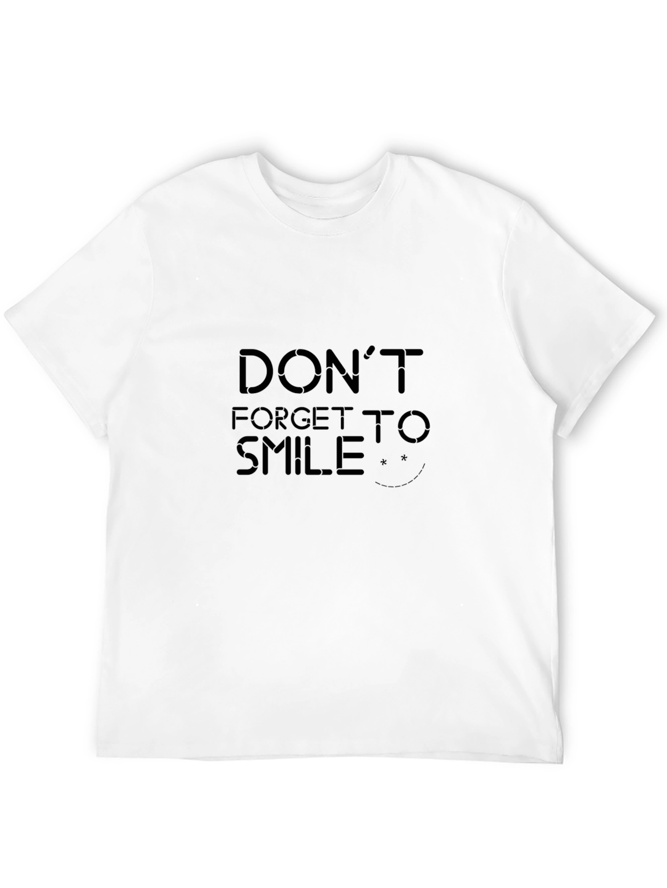 Dont Forget to Smile Black T-Shirt