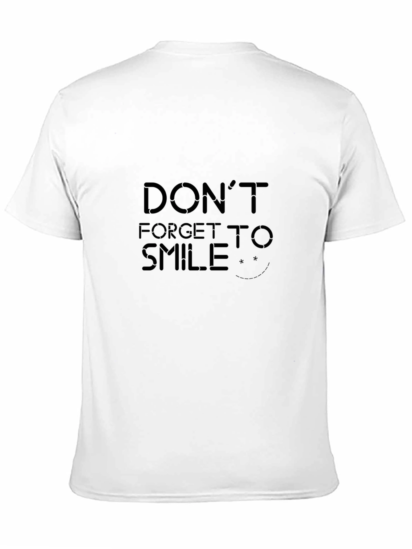 Dont Forget to Smile Black T-Shirt