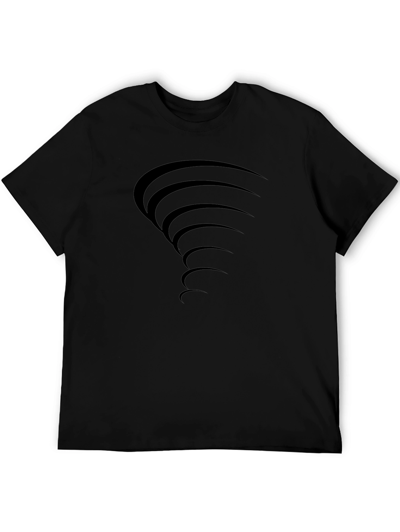 Black Tornado Graphic Tee - Stylish Mens T-Shirt