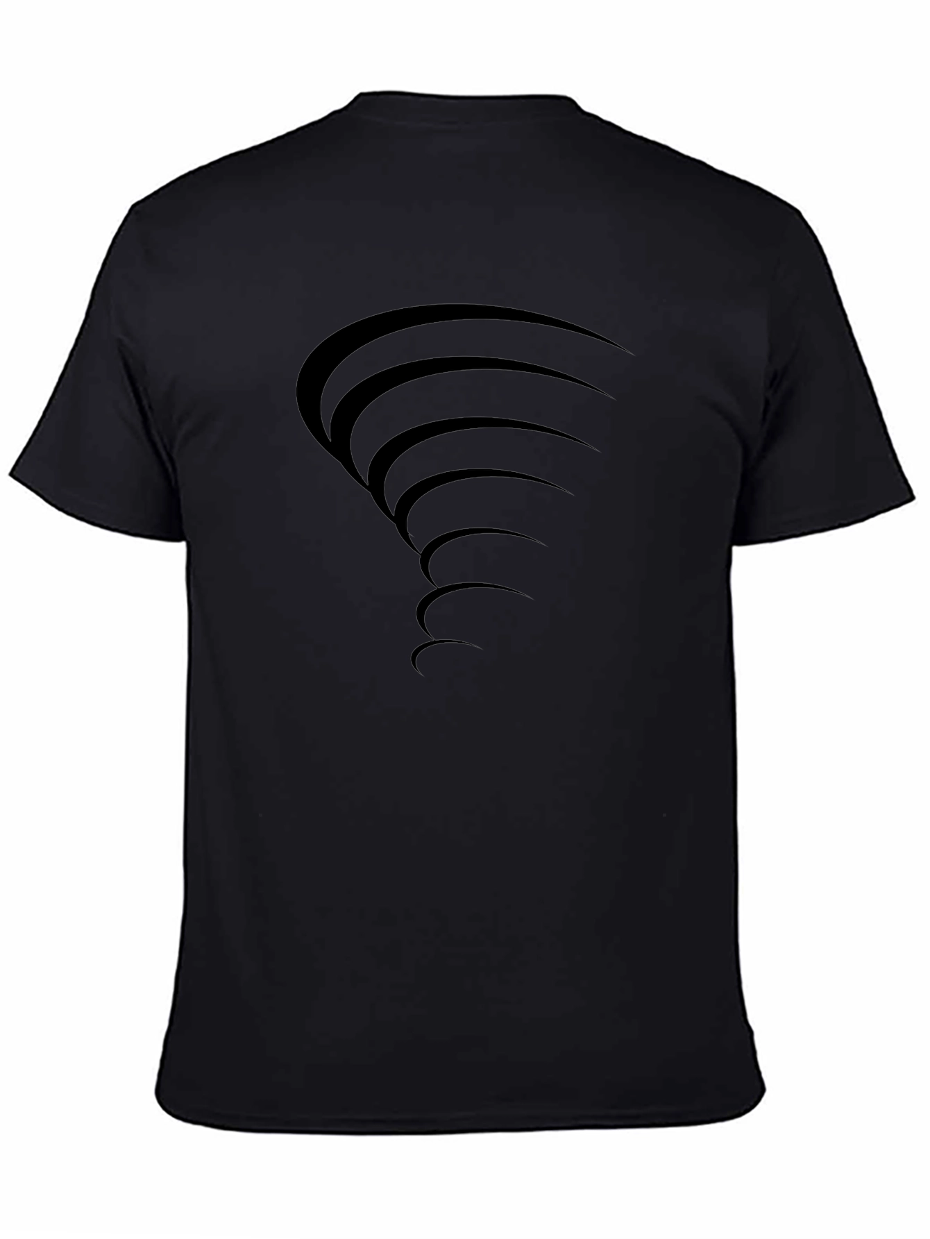 Black Tornado Graphic Tee - Stylish Mens T-Shirt