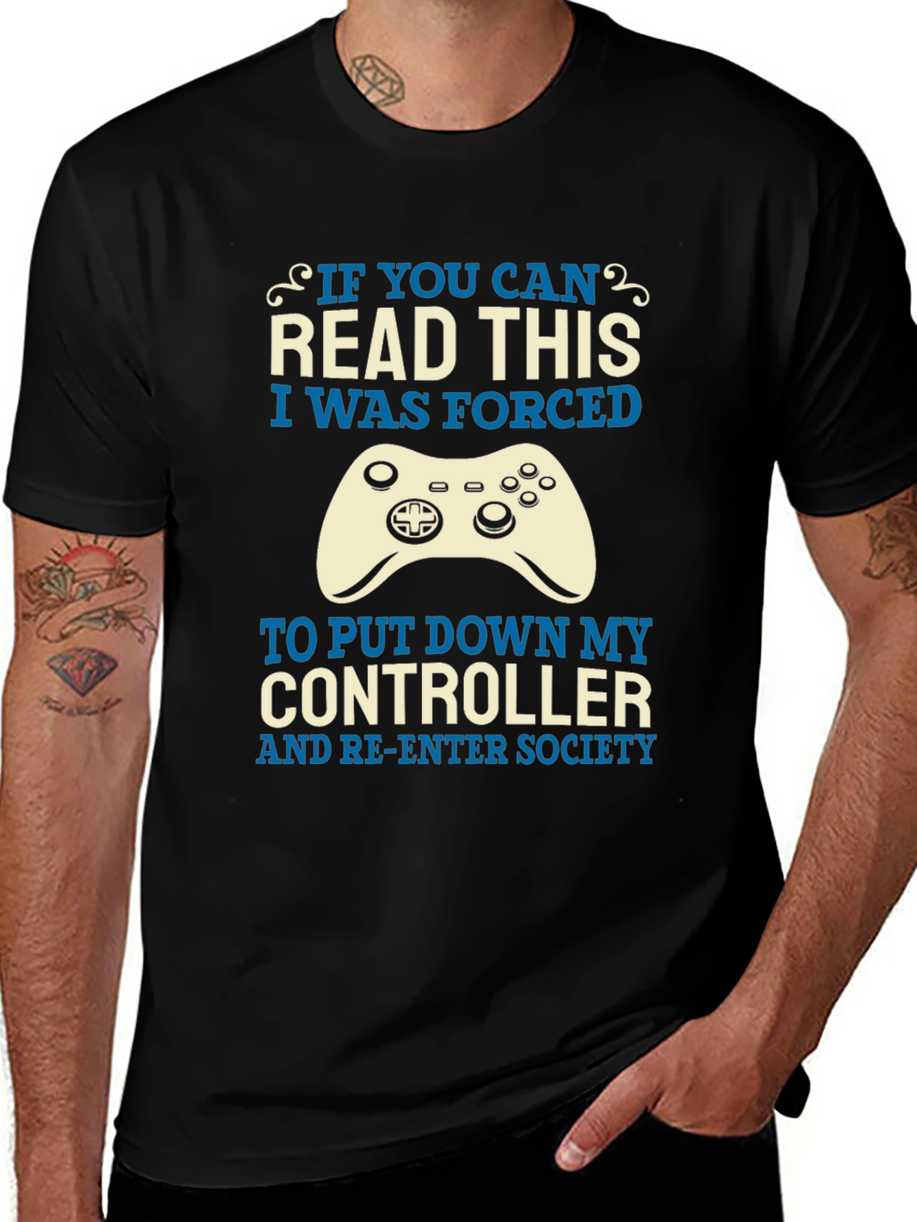 Gamer T-Shirt: Forced to Re-Enter Society
