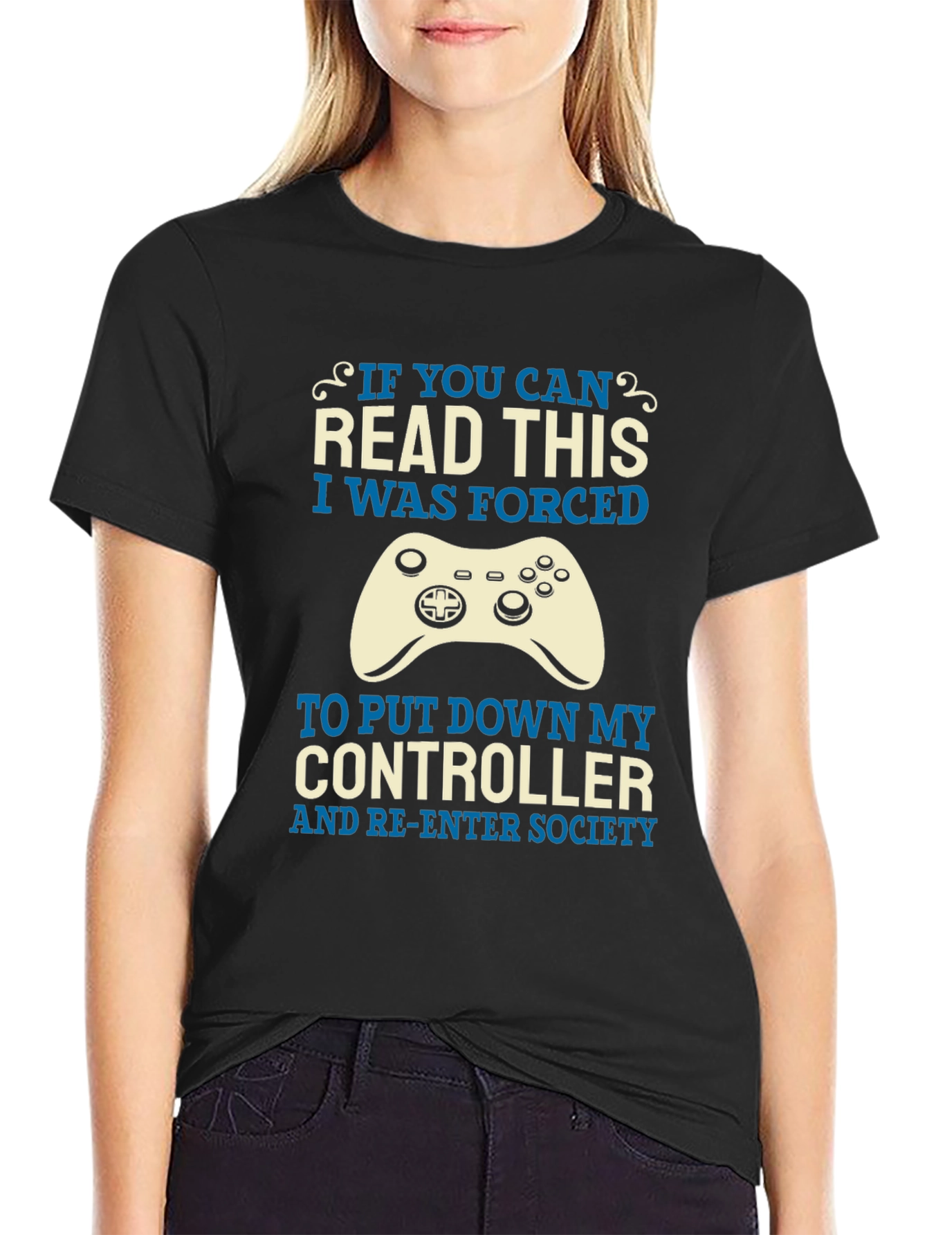Gamer T-Shirt: Forced to Re-Enter Society