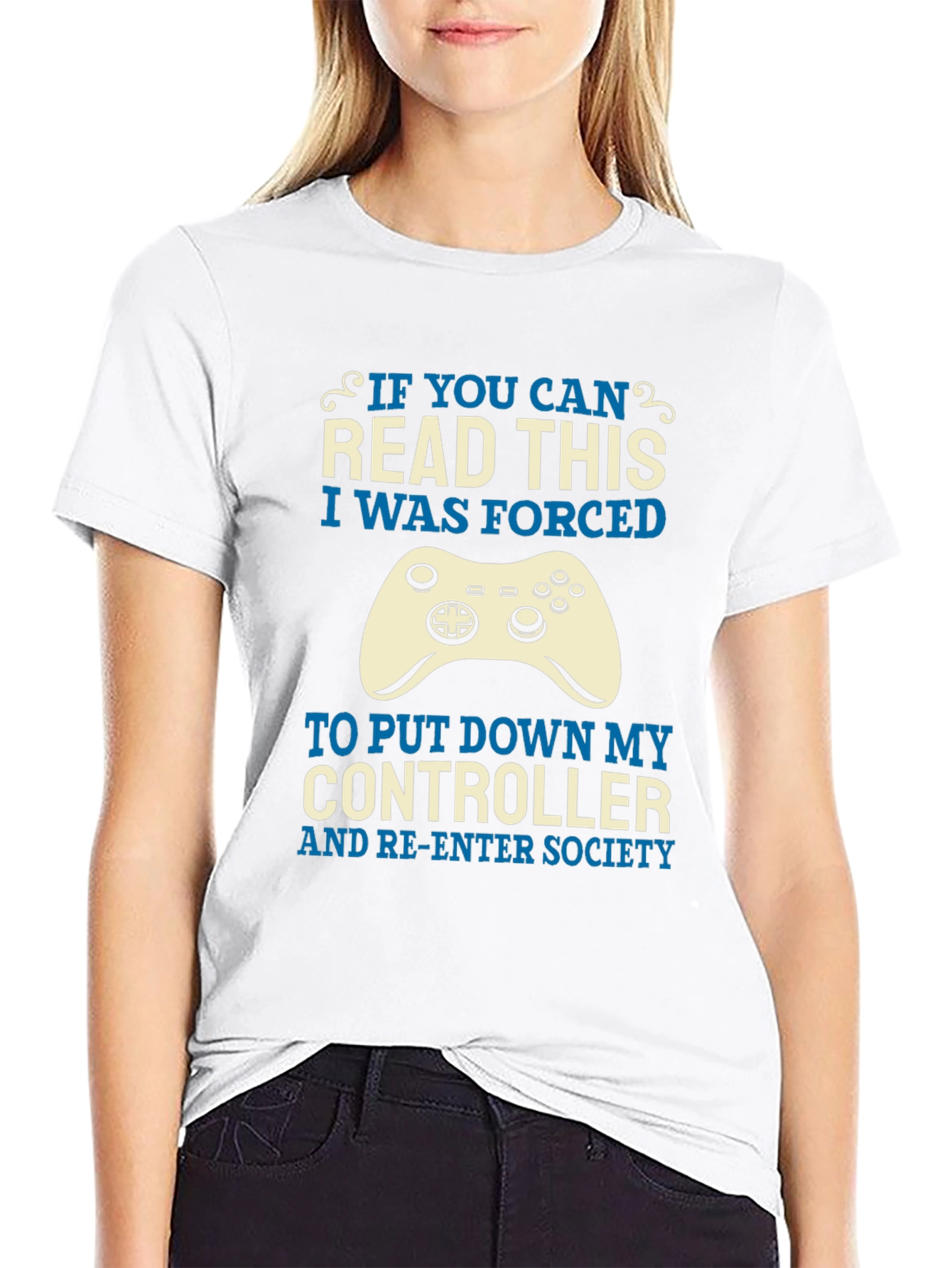Gamer T-Shirt: Forced to Re-Enter Society