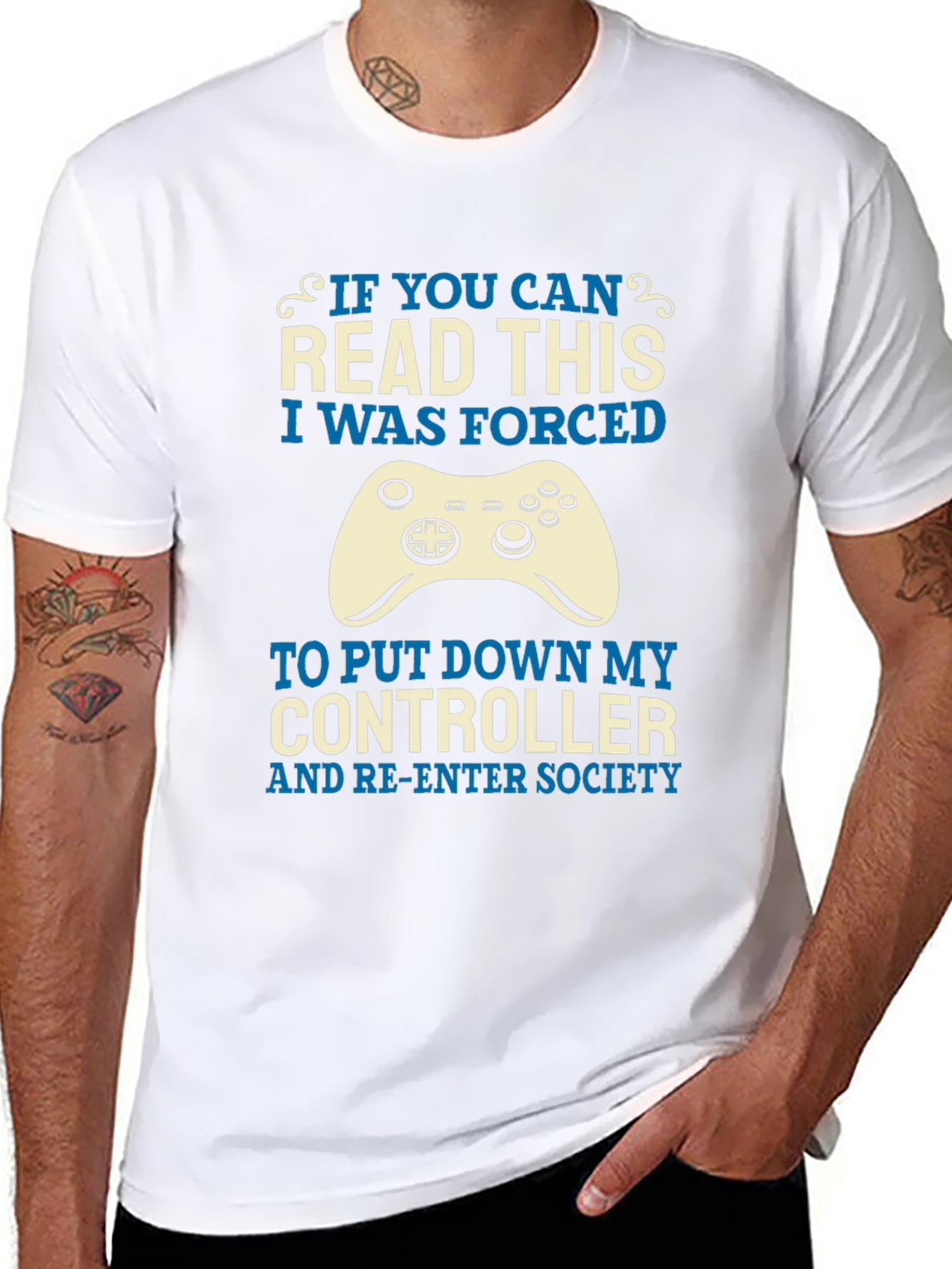 Gamer T-Shirt: Forced to Re-Enter Society
