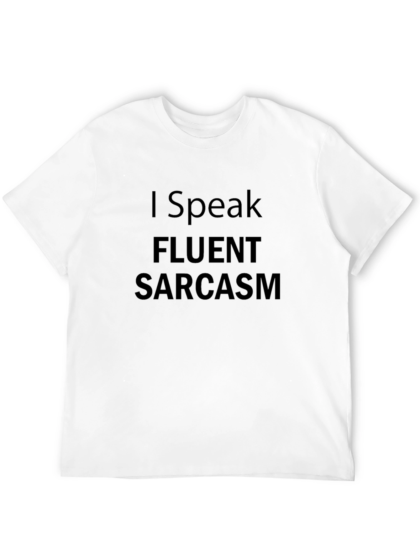 Fluent Sarcasm Black Graphic Tee