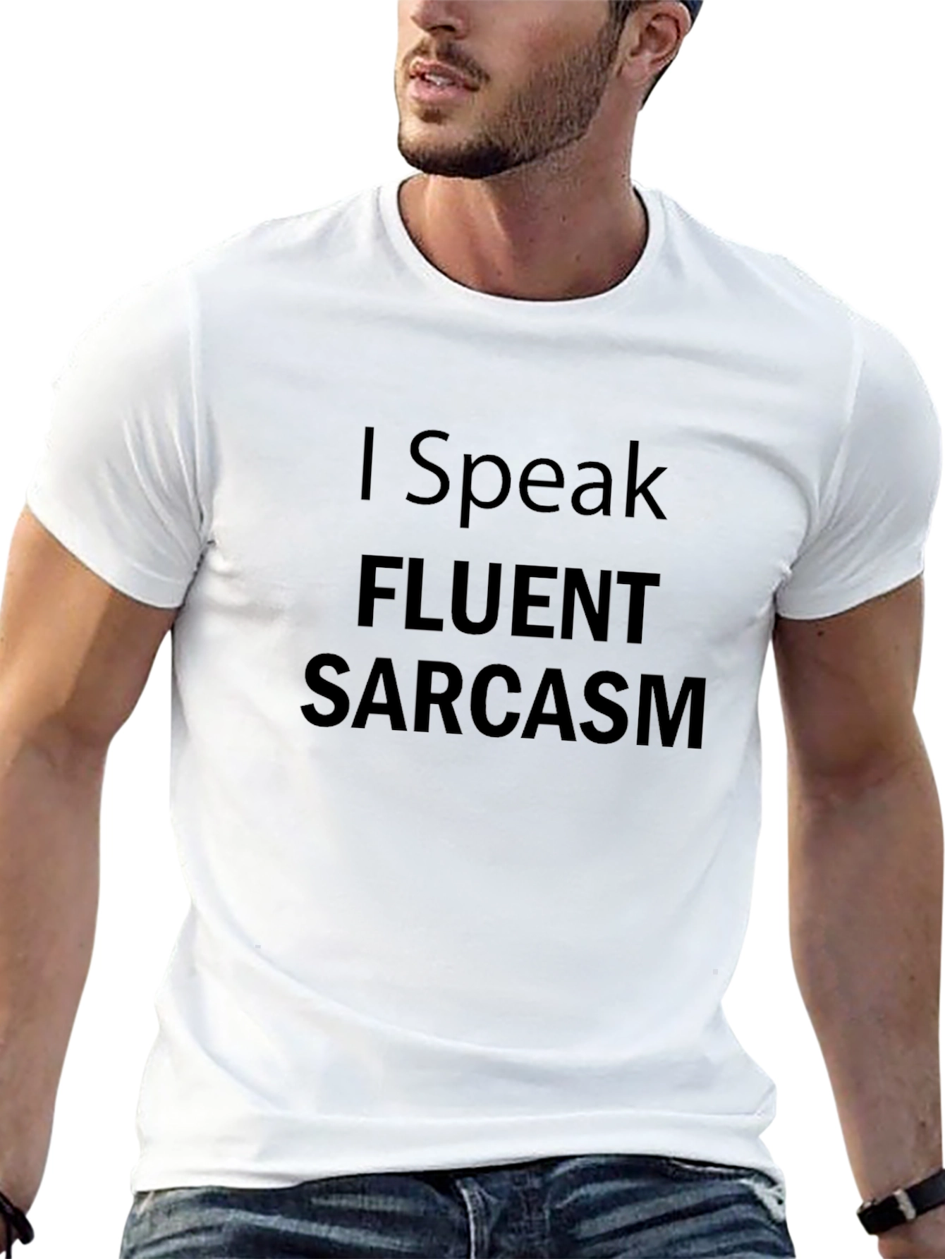 Fluent Sarcasm Black Graphic Tee