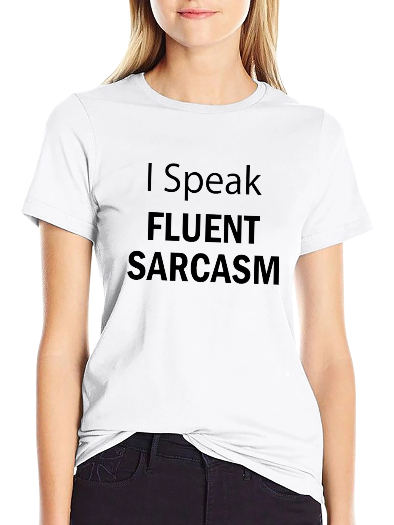 Fluent Sarcasm Black Graphic Tee