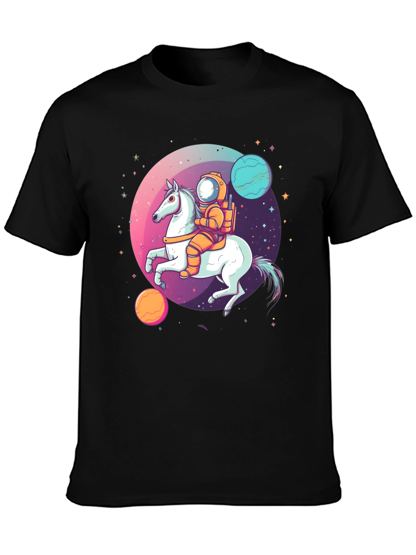 Astronaut Horse T-Shirt - Space Graphic Tee