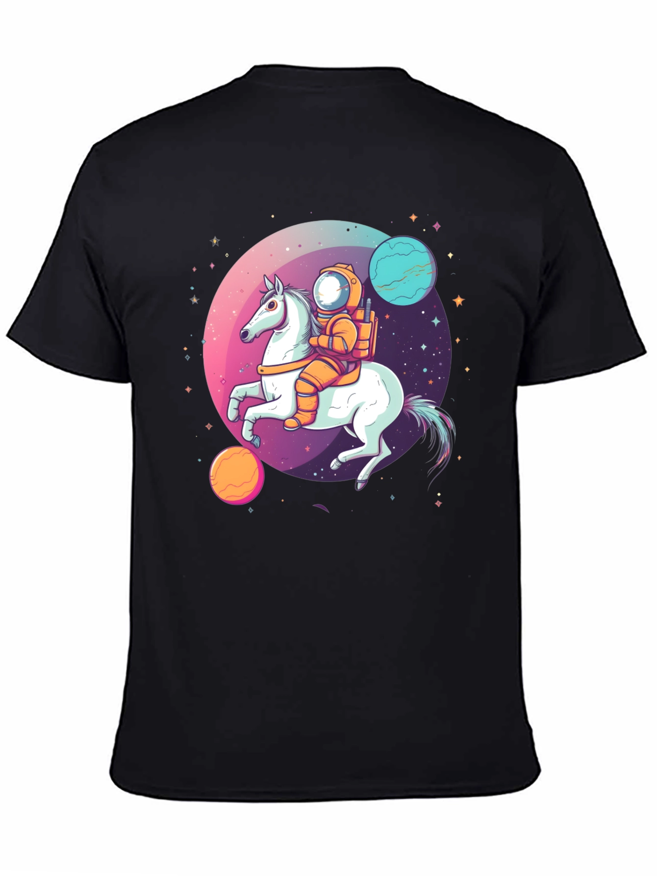 Astronaut Horse T-Shirt - Space Graphic Tee