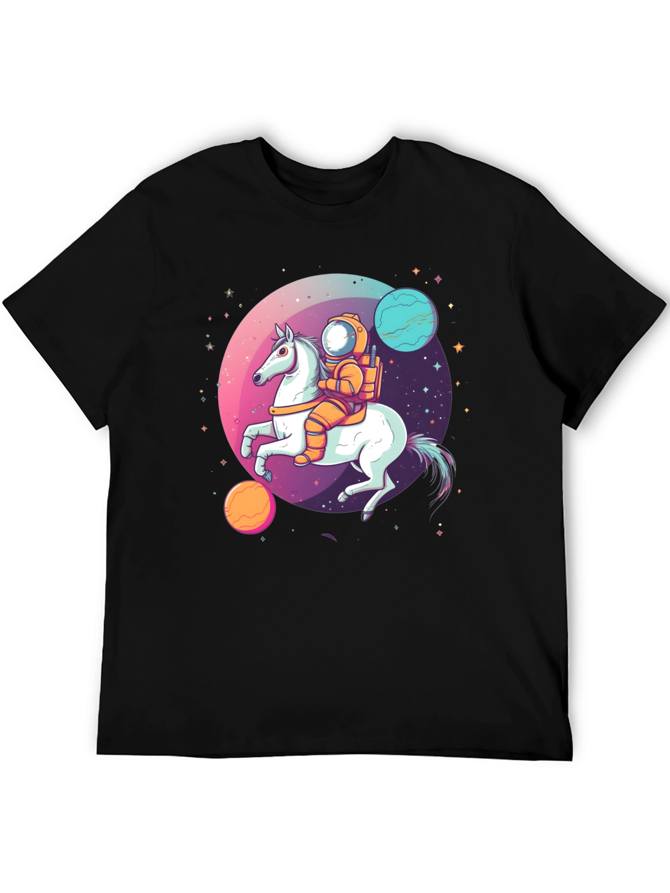 Astronaut Horse T-Shirt - Space Graphic Tee