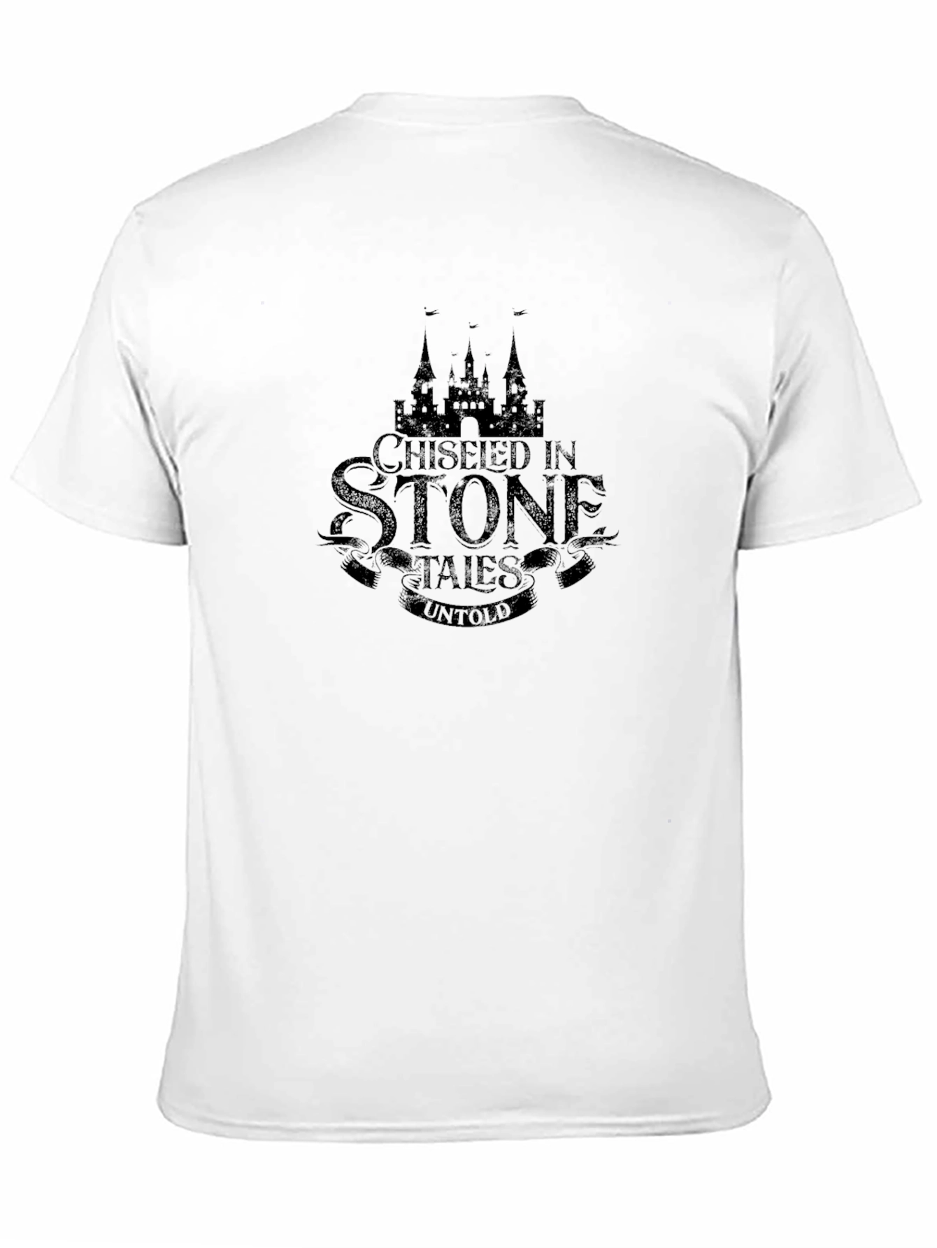 Chiseled in Stone Graphic Tee - Black