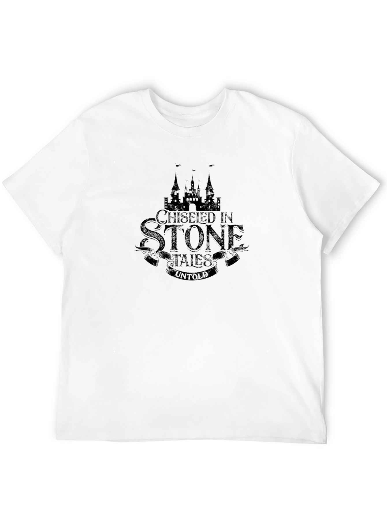 Chiseled in Stone Graphic Tee - Black