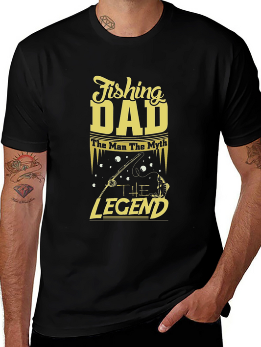 Fishing Dad T-Shirt - The Man The Myth The Legend