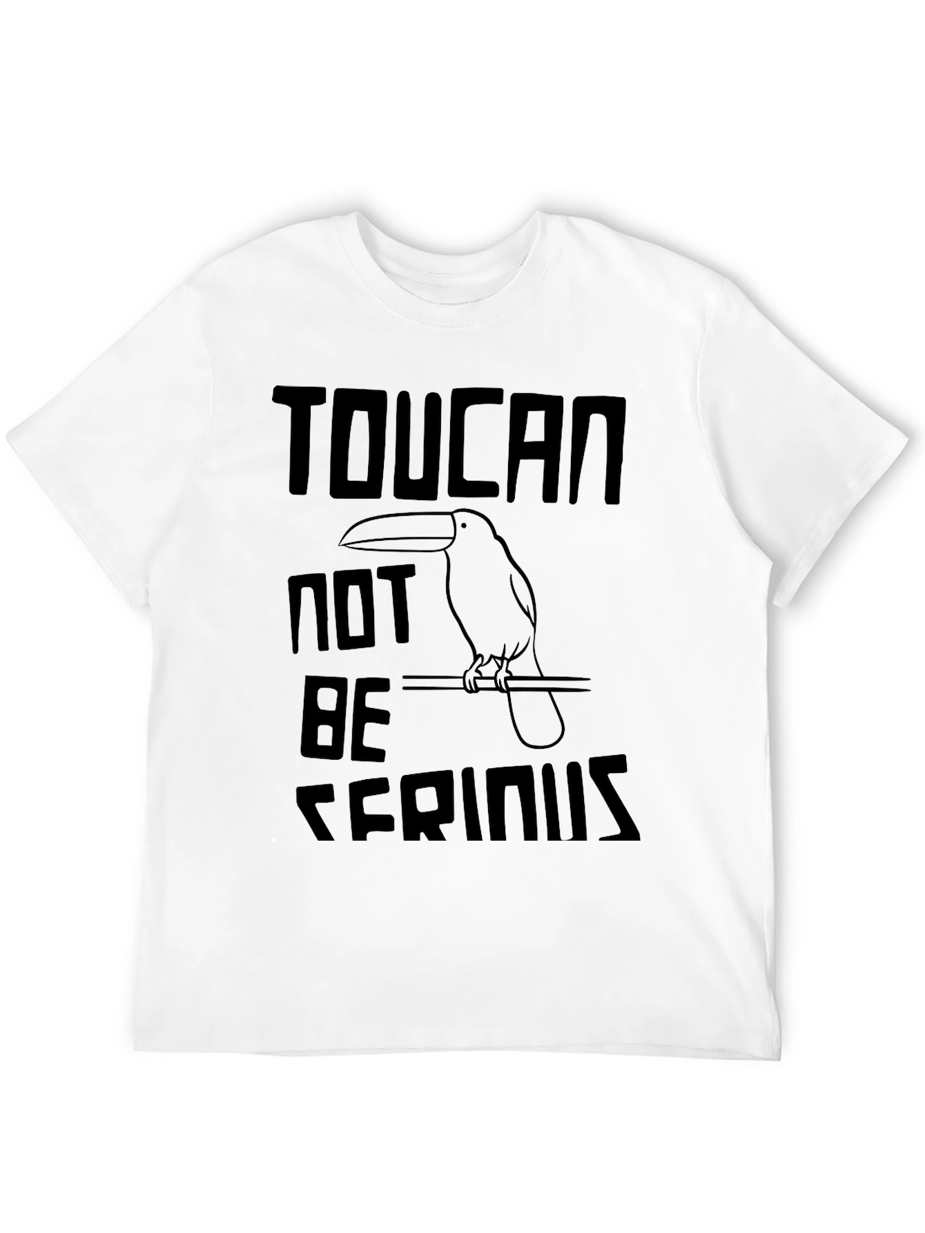 Toucan Not Be Serious Graphic Tee - Black T-Shirt