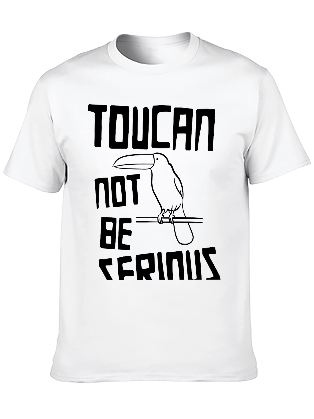 Toucan Not Be Serious Graphic Tee - Black T-Shirt
