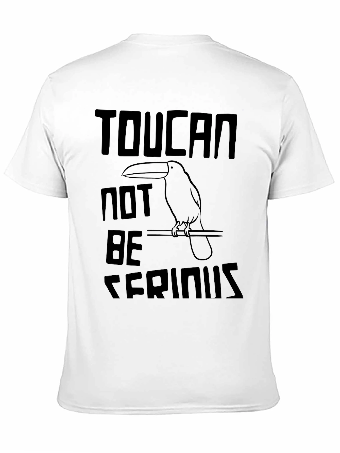Toucan Not Be Serious Graphic Tee - Black T-Shirt