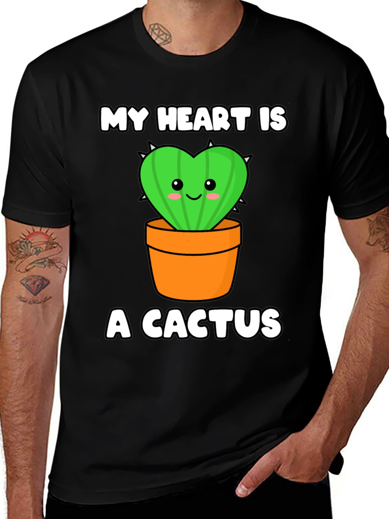 My Heart is a Cactus Graphic Tee