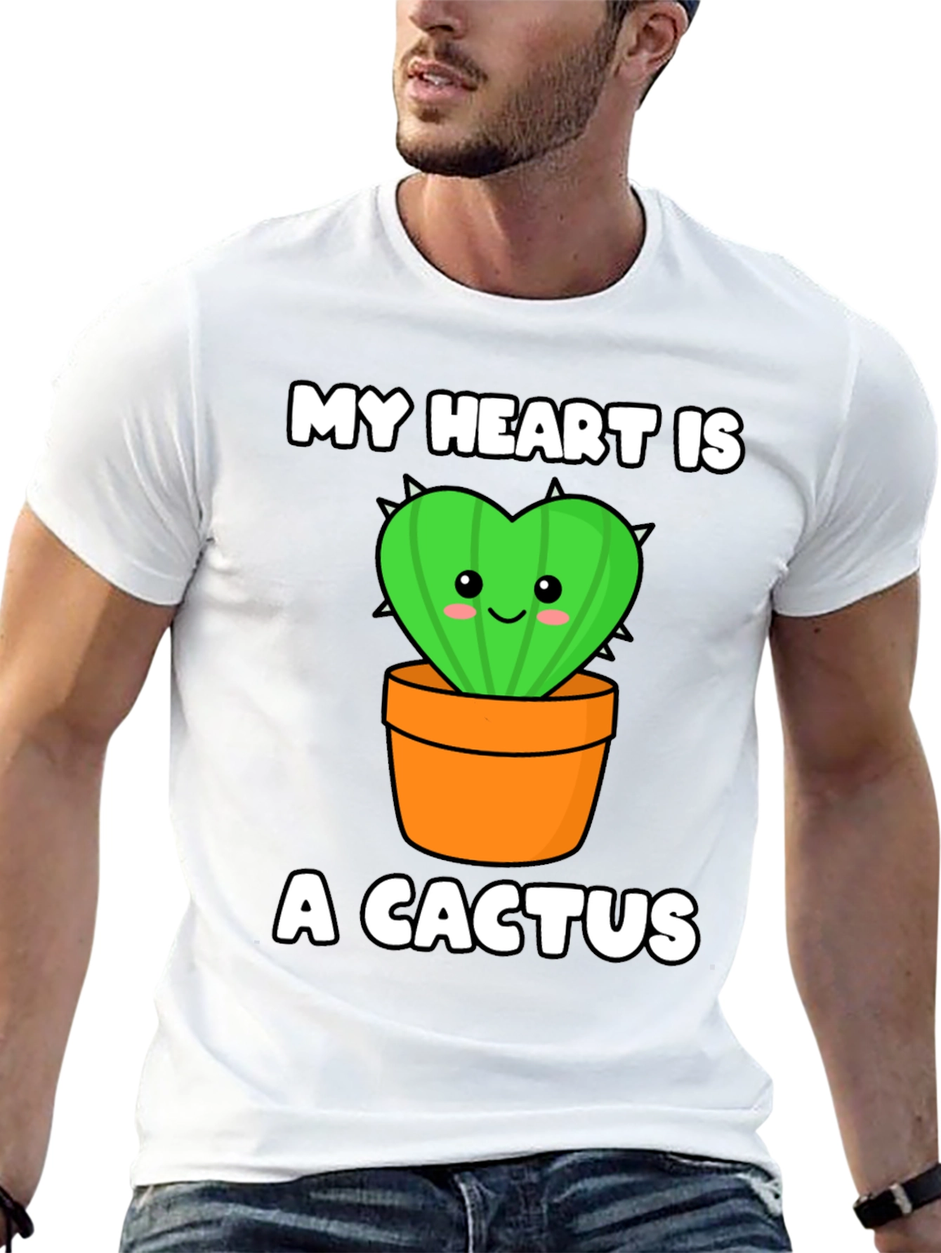 My Heart is a Cactus Graphic Tee