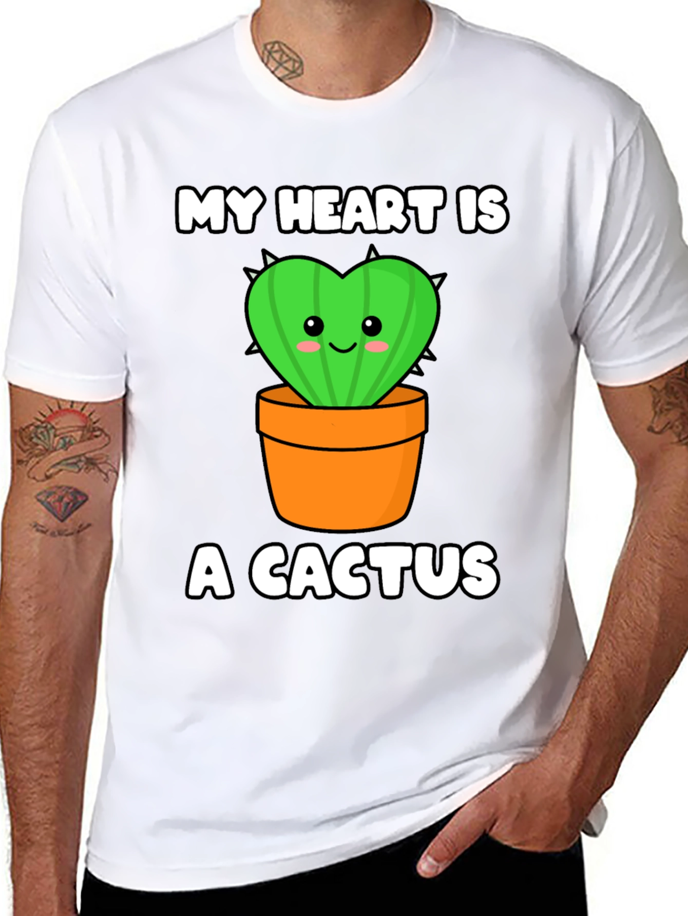 My Heart is a Cactus Graphic Tee